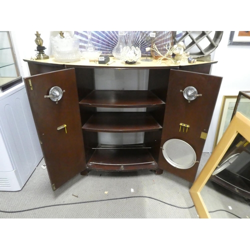 557 - A stunning vintage cocktail cabinet with formica top.