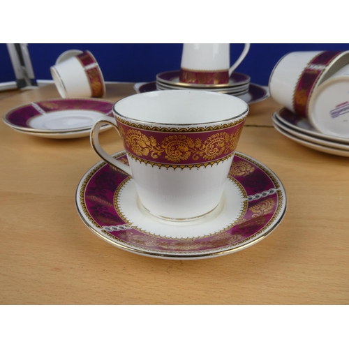 587 - A part Elizabethan tea set.