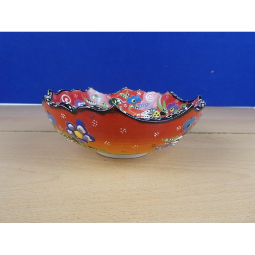 591 - A hand painted bowl.