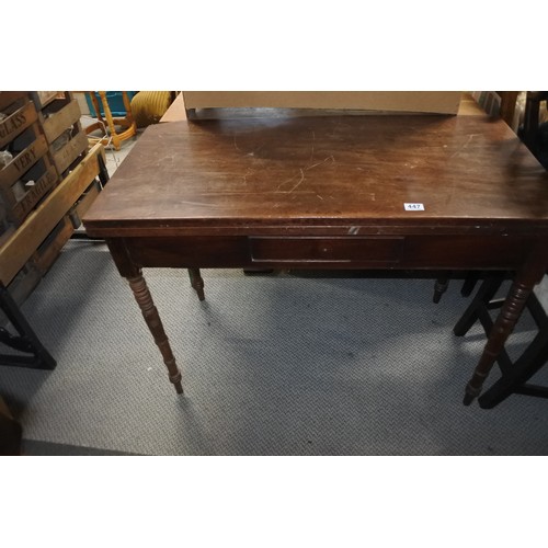 447 - An antique turn over leaf table.