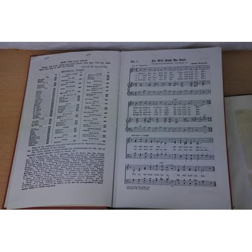 70 - Three vintage hymn books.