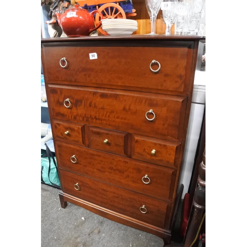 90 - A Rossmore chest of seven drawers.