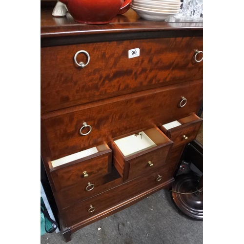 90 - A Rossmore chest of seven drawers.