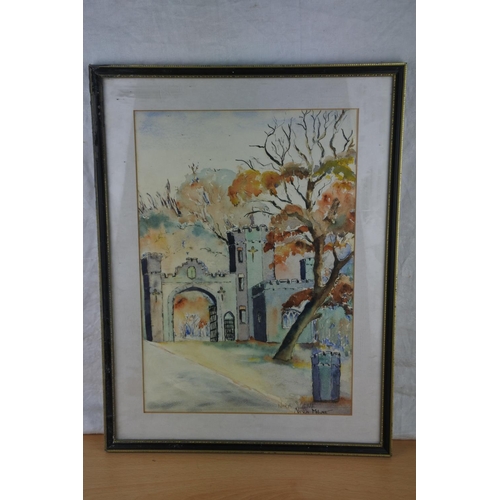 110 - A stunning framed watercolour by Nora Milne. Approx 36x47cm.