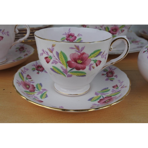 120 - A stunning Tuscan bone china tea set.