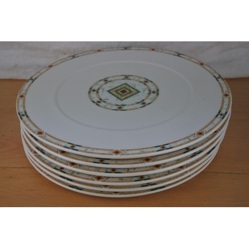 122 - A set of six Steelite dinner plates.