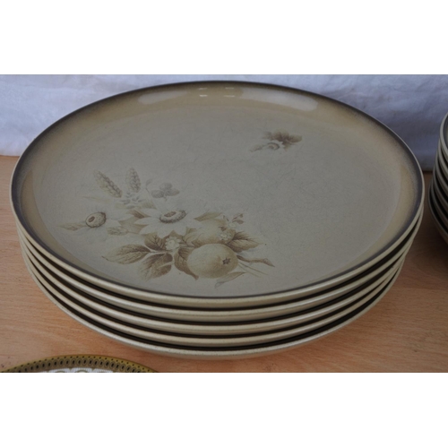 123 - A collection of vintage Denby 'Images' plates and a Paragon bone china 'Atena' plates.