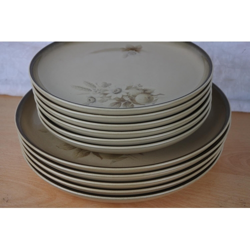 123 - A collection of vintage Denby 'Images' plates and a Paragon bone china 'Atena' plates.