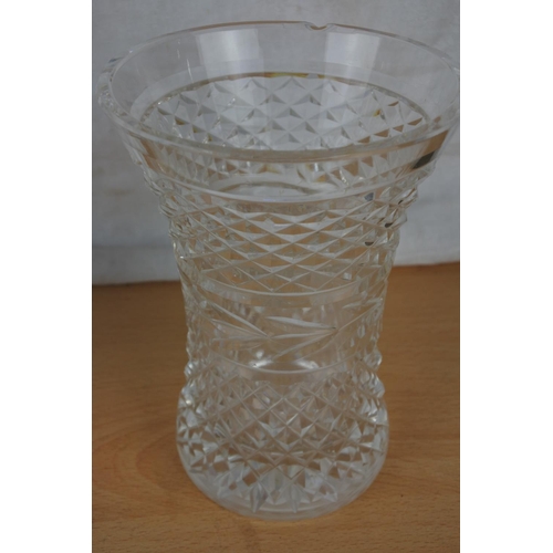 126 - A Waterford crystal vase (a/f) and more.