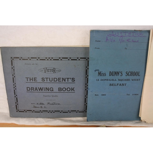 567 - A lot of vintage school books to include a lot of 1930's The Reptonian brochures.