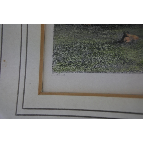 574 - An old framed and glazed picture titled Cockermouth