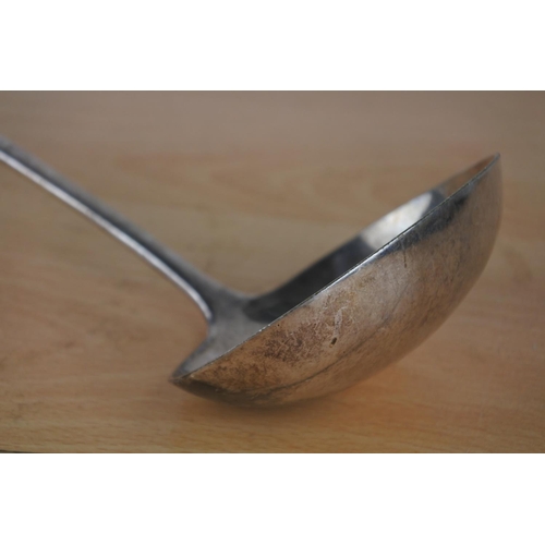 575 - A large vintage silver plated ladle.