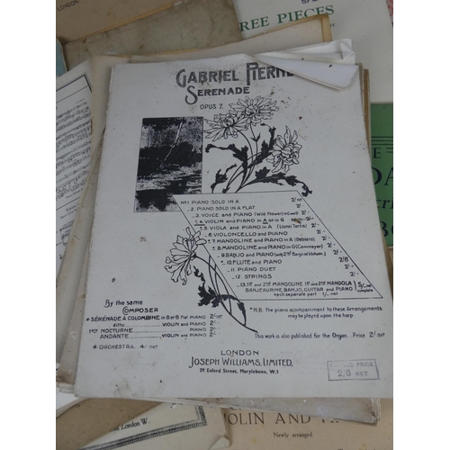 100 - A lot of antique sheet music to include 'The Technique of the Fiddle Bow' and lots more.