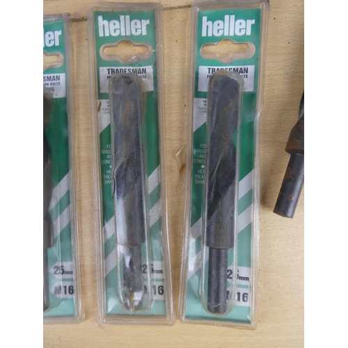 63 - A job lot of Heller drill bits.