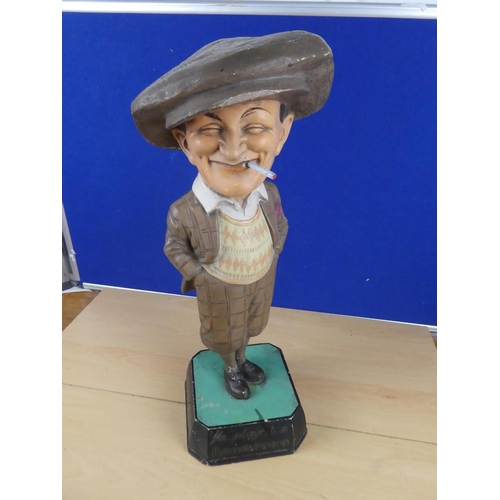 65 - A stunning vintage Golf Ball advertising display character 'He played a Bromford', measuring 55cm in... 