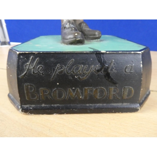 65 - A stunning vintage Golf Ball advertising display character 'He played a Bromford', measuring 55cm in... 