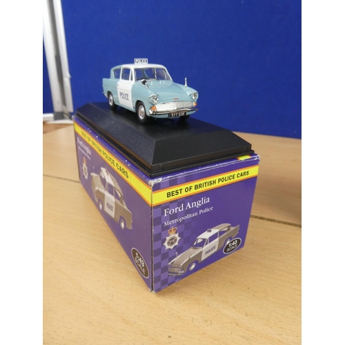 74 - Two boxed Atlas Editions 'Best of British Police Cars - Jaquar XJ6 & Ford Anglia'.