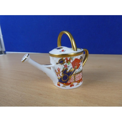 80 - A Royal Crown Derby ornament of a watering can.