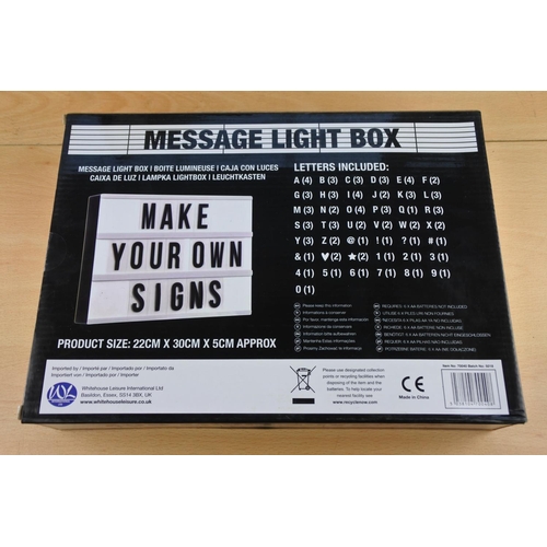 224 - Three boxed message light boxes.