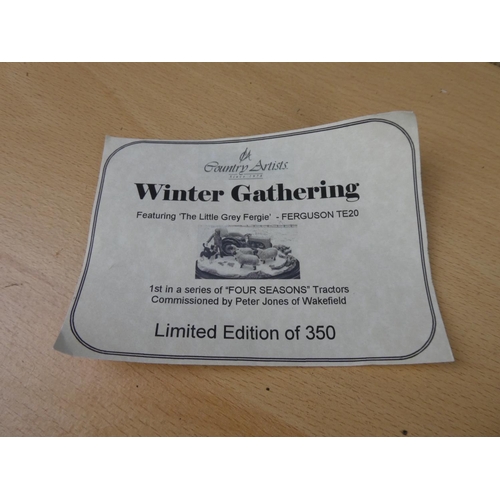 134 - A stunning Country Artists limited edition figurine 'Winter Gathering'.