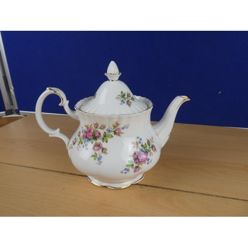 150 - A Royal Albert 'Moss Rose' teapot.