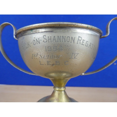 154 - A silver plated presentation cup for 'Carrick on Shannon Regatta dated 1954'.