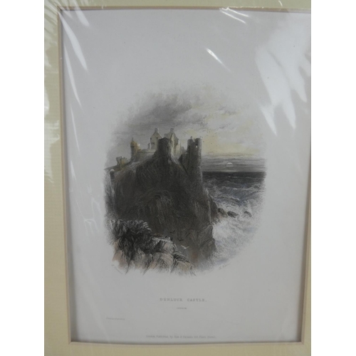 169 - A print of Dunluce Castle, measuring 31cm x 37cm.