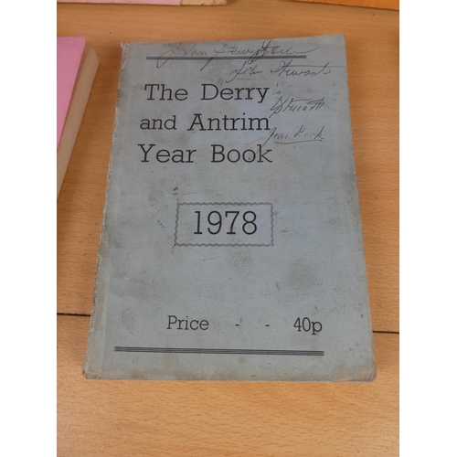 175 - A lot of vintage Derry & Antrim year books.