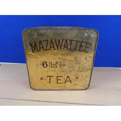 179 - A large stunning vintage tea shop counter display tin.