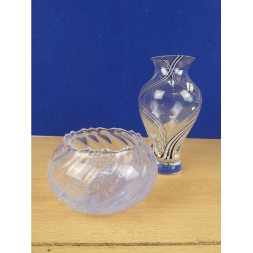 188 - A Caithness crystal vase and more.