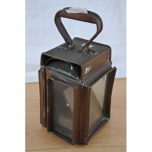 520 - An antique copper lantern.