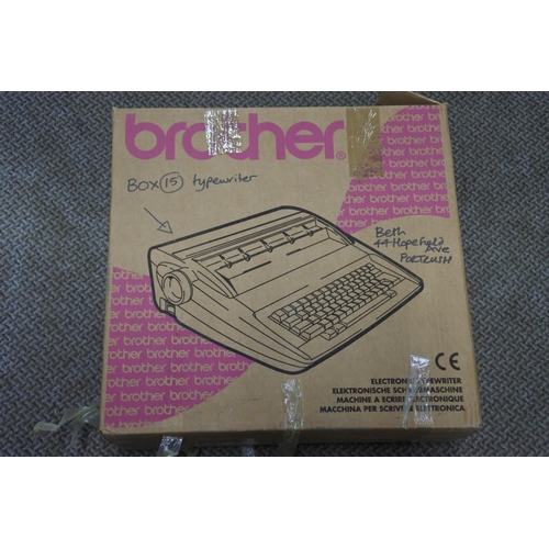 93 - A boxed Brother electric typewriter.