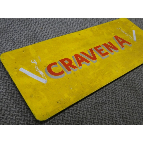 541 - A  vintage cast iron 'Craven A' cigarette sign.