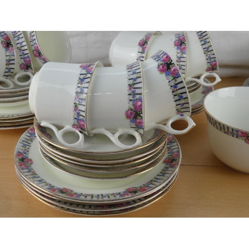 548 - An antique tea set.