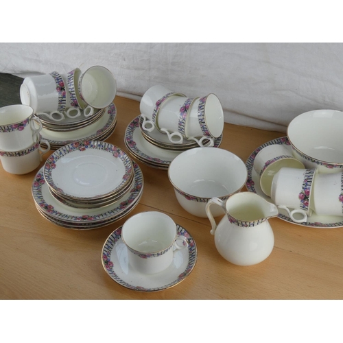 548 - An antique tea set.