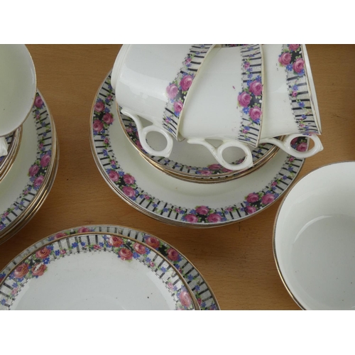 548 - An antique tea set.