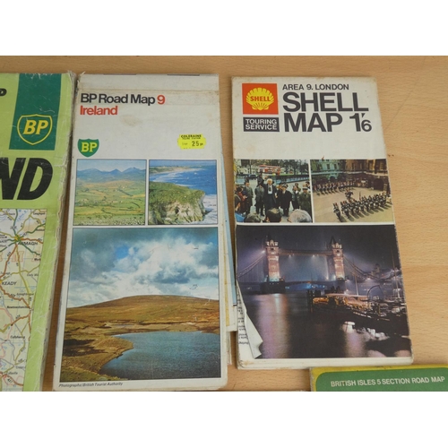 569 - A lot of vintage Northern Ireland road maps and more and a 70th World Ploughing Contest, Armoy book ... 