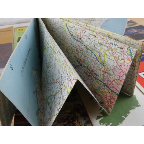 569 - A lot of vintage Northern Ireland road maps and more and a 70th World Ploughing Contest, Armoy book ... 