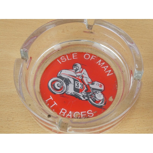 570 - A vintage Isle of Man presentation plaque, a vintage Isle of Man tankard, ashtray and more.