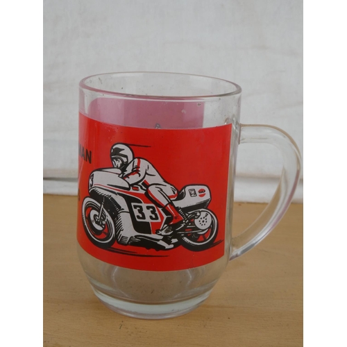 570 - A vintage Isle of Man presentation plaque, a vintage Isle of Man tankard, ashtray and more.