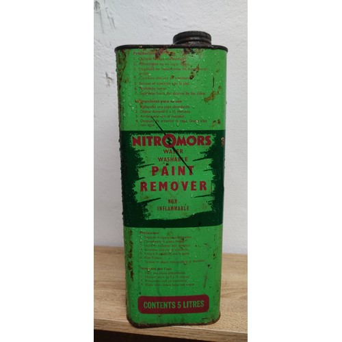 582 - A vintage Nitromor's paint remover can.