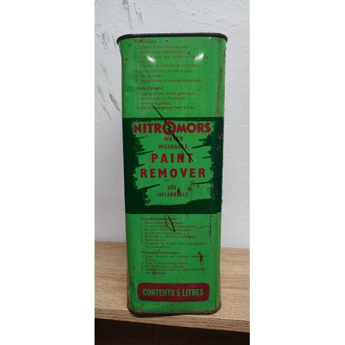 582 - A vintage Nitromor's paint remover can.
