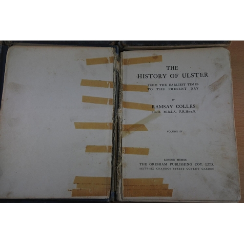 15 - Four volumes 'The History of Ulster' by Ramsay Colles