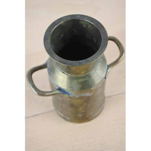 42 - A small brass milk pail.