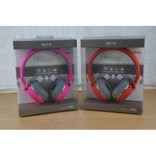 88 - Two boxed SH12 headphones.