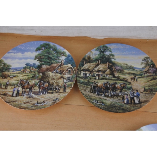 97 - Four limited edition Wedgwood collectors plate with certificates 'Four Seasons'.