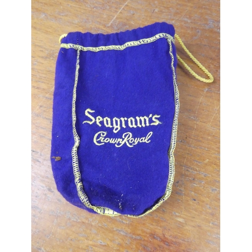 114 - A vintage bottle of Seagram's Crown Royal.