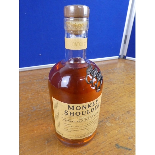 119 - A 700ml bottle of Monkey Shoulder whiskey.