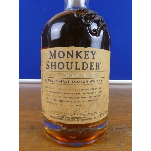 119 - A 700ml bottle of Monkey Shoulder whiskey.