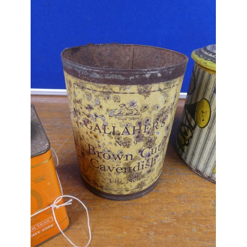 149 - A vintage Gallaher's tobacco tin and more.